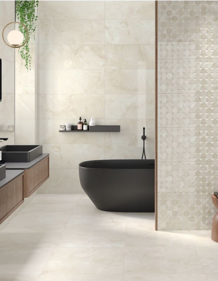 BIBURY BEIGE MOSAIC 33.3X90cm WALL/BR SPAIN BX=1.2M2=12.9SF