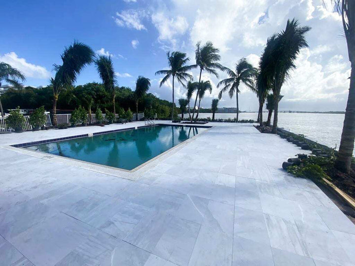 ICE WHITE MARBLE SAND BLASTED STRAIGHT 30.5X61CM TURKEY