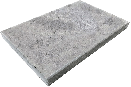 TUNDRA GRAY LEATHER POL COPING - EASED EDGE 30.5X61CM TURKEY