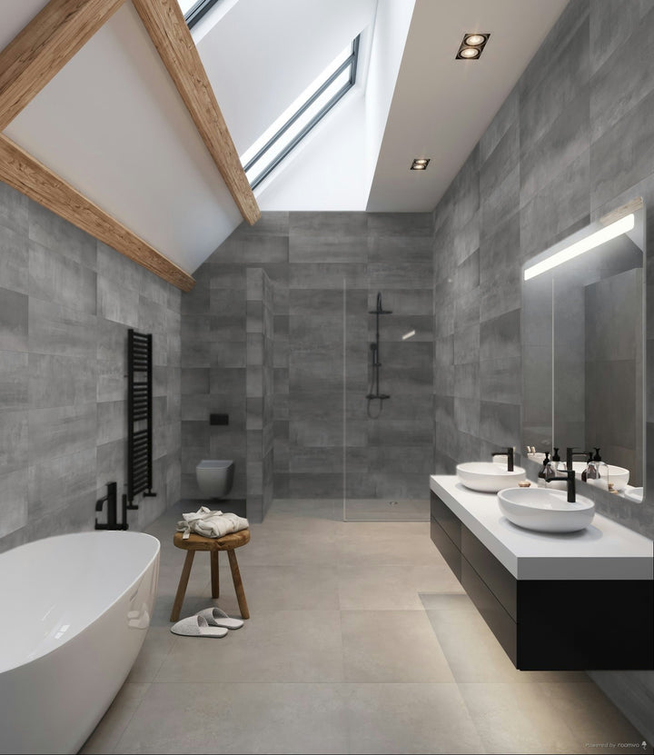 TU. CHANNEL GRAY 30X90CM WALL/MT SPAIN BX=1.35M2=14.54SF