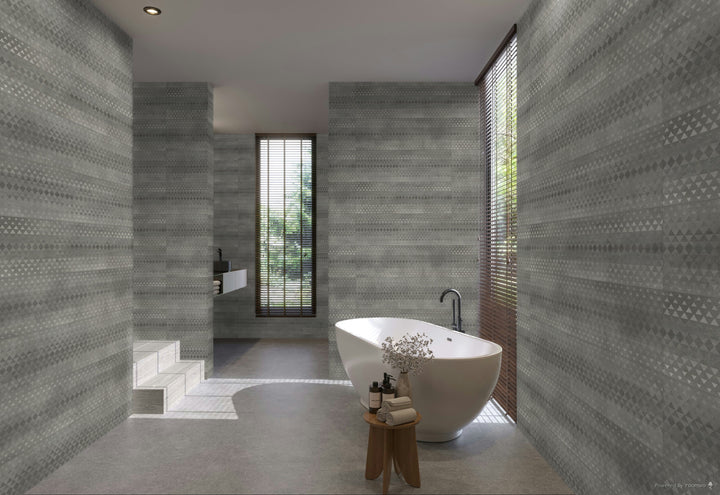 TU. RLV CHANNEL GRAY 30X90CM WALL/MT SPAIN BX=1.35M2=14.54SF