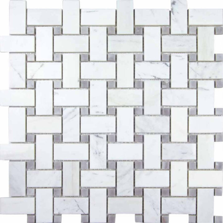 TRENZADO BLANCO 30X30CM MOSAIC SPAIN BX=0.9M2=9.69SF