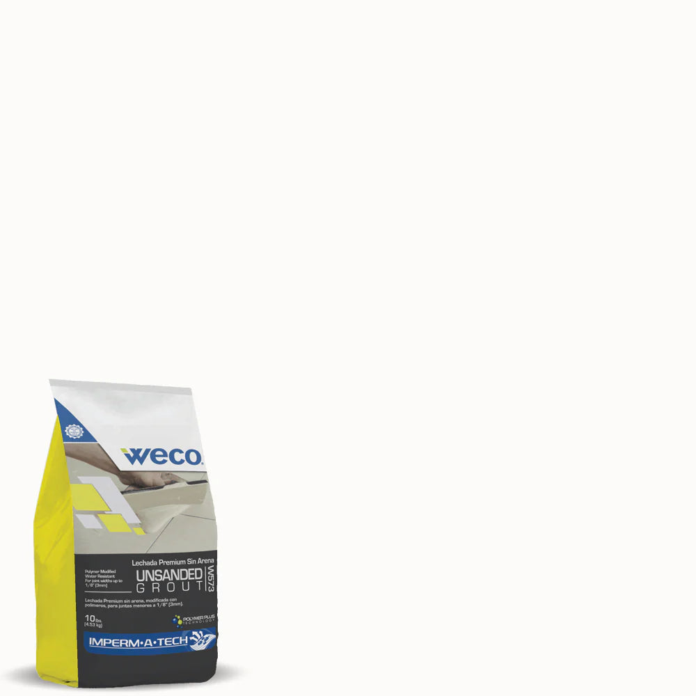 WECO W-573 WHITE UNSANDED GROUT 10LBS