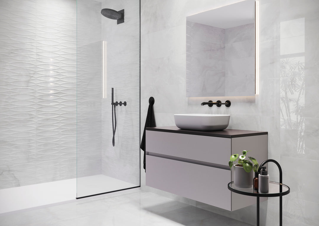 XS ONIX WHITE 30X90cm WALL/BR SPAIN BX=1.62M2=17.44SF