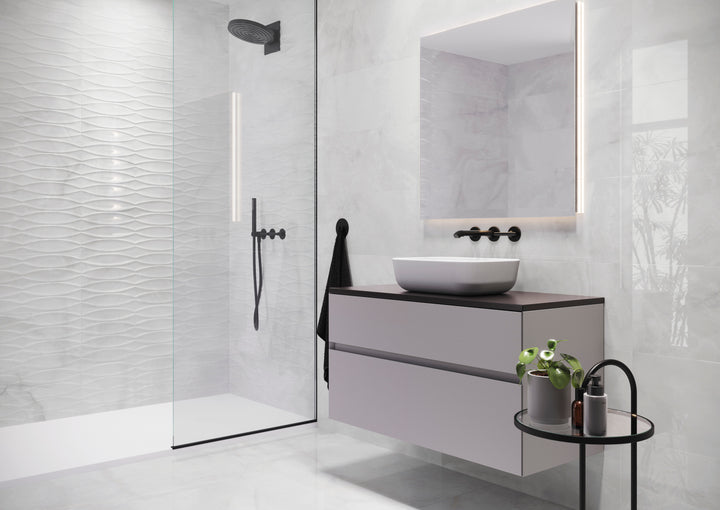 XS ONIX WHITE 30X90cm WALL/BR SPAIN BX=1.62M2=17.44SF