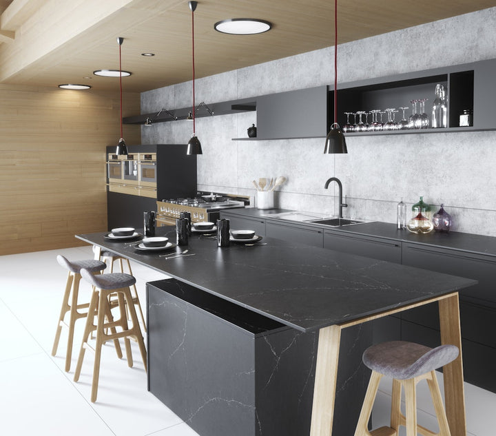 CHARCOAL SOAPSTONE POLISHED SLAB 330X160X2cm  SPAIN