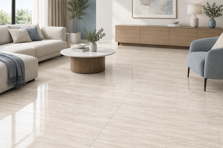 TRAVERTINE CRM RT 60X120cm POR/GL/MT ITALY BX=1.44M2=15.50SF