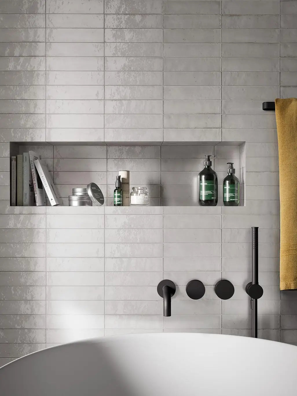 LUME WHITE LX 6X24cm WALL/BR ITALY BX=0.52M2=5.58SF