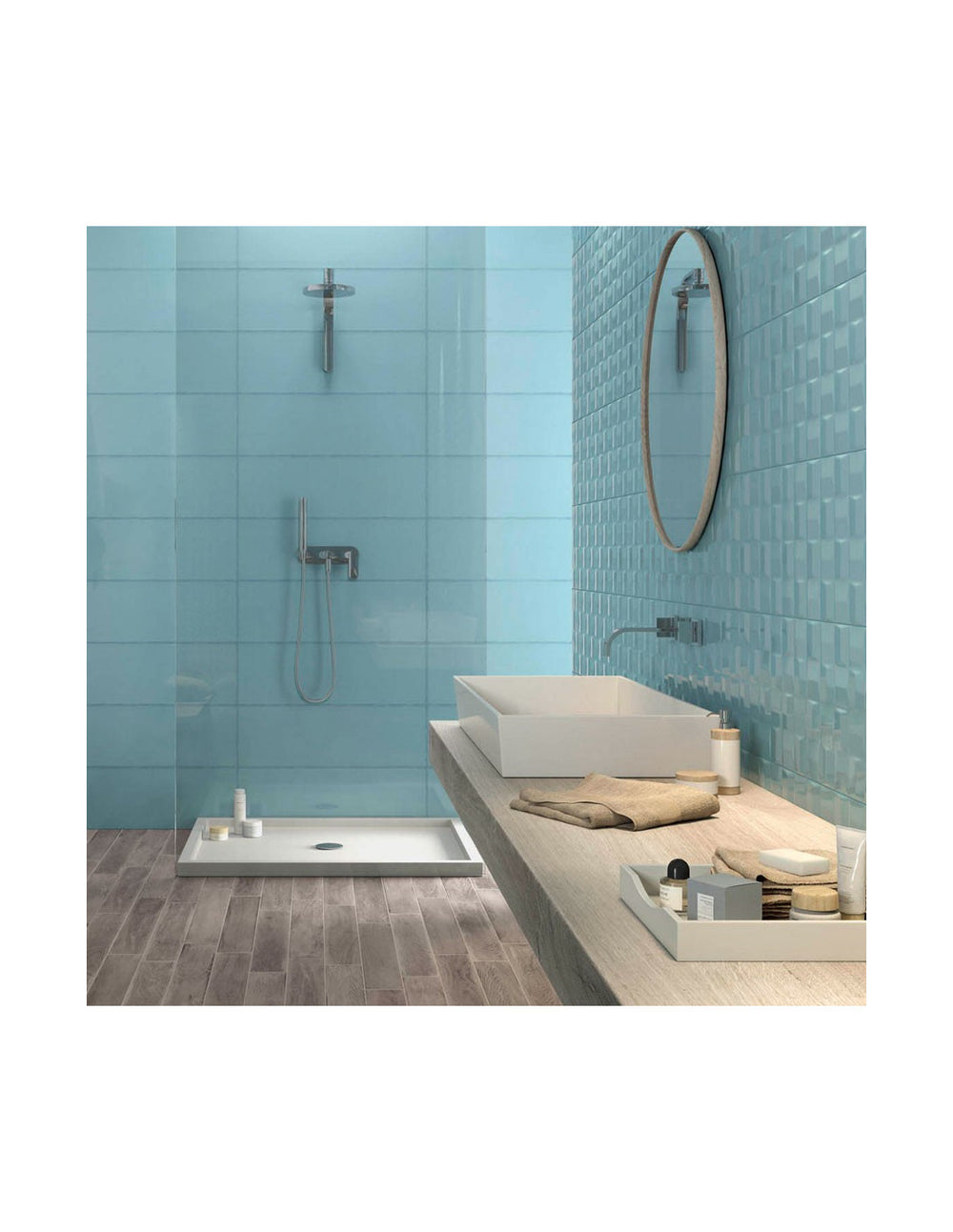 POTTERY TURQUO 25X76CM WHITE BODY WALL TILE SPAIN, 1Q