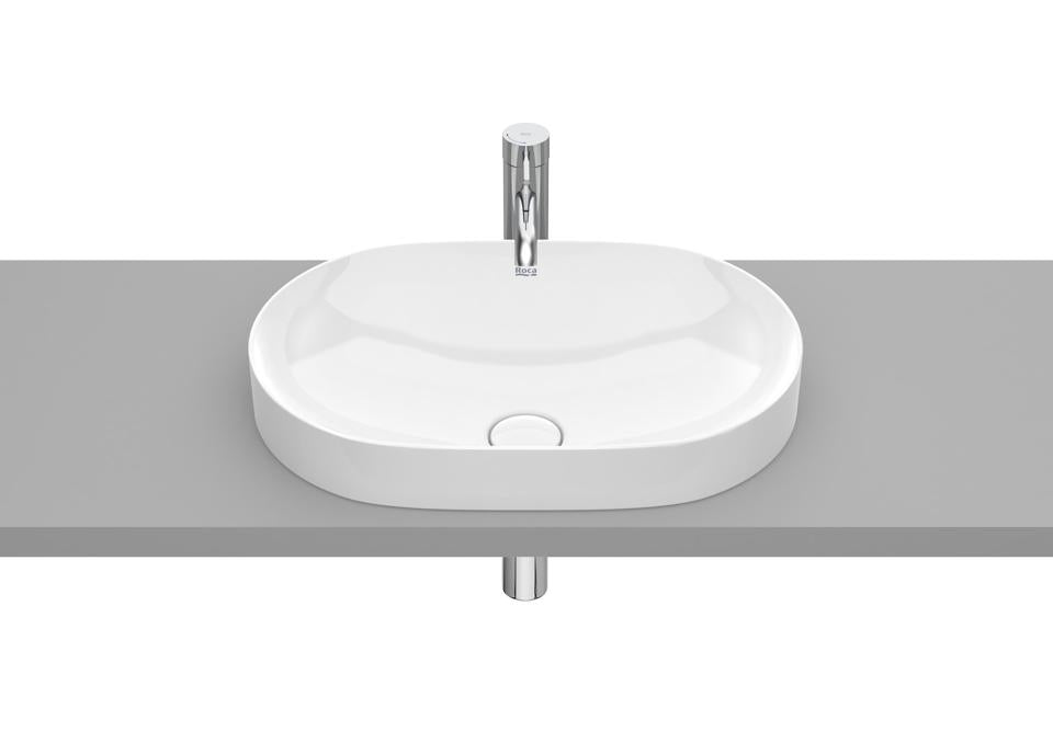 BASIN COUNTERTOP INSPIRA 550X370X75MM WHITE