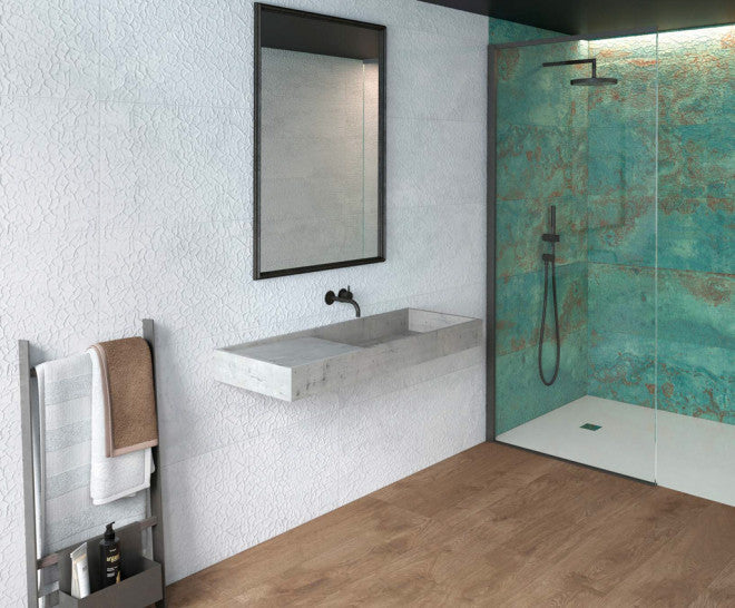 ZINC GRN GOLD 44.63X119.3CM POR/GL/MT SPAIN BX=1.6M2=17.23SF